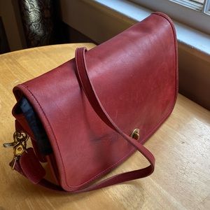 Vintage Coach leather shoulder bag pre-owned